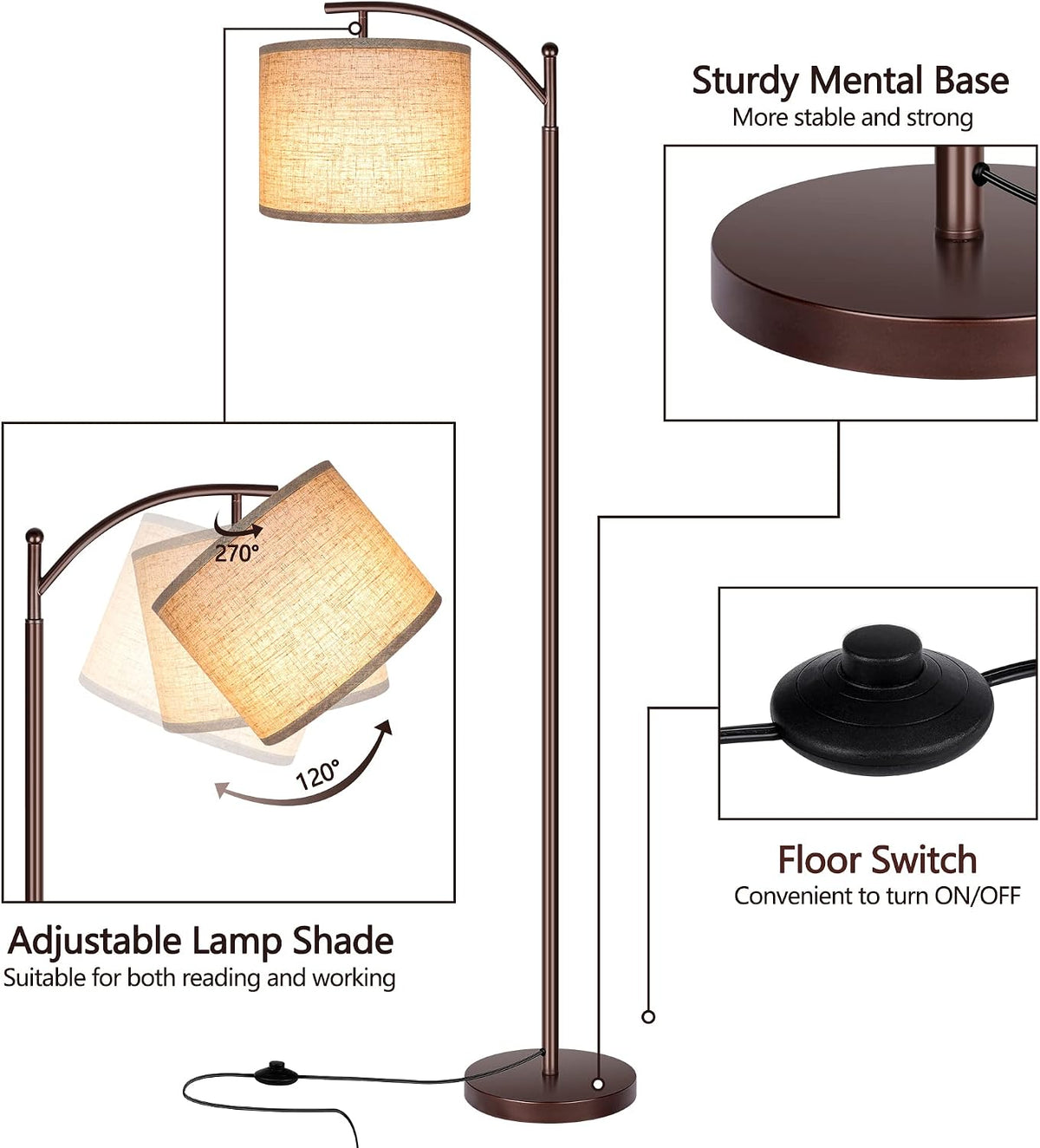 Montage Arc Floor Lamp – Oil-Rubbed Bronze