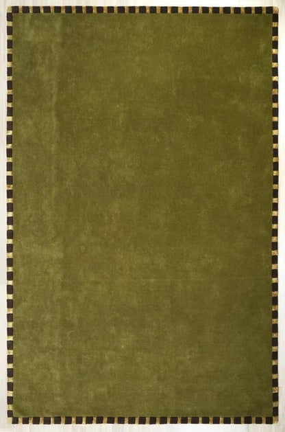 Hand Tufted Olive Green Handmade 100% Nz Soft Wool Area Rug for Living Room Bedroom Kitchen Room Hallway Rugs Etc...10X13 10X17 Feet (4X4 Round)