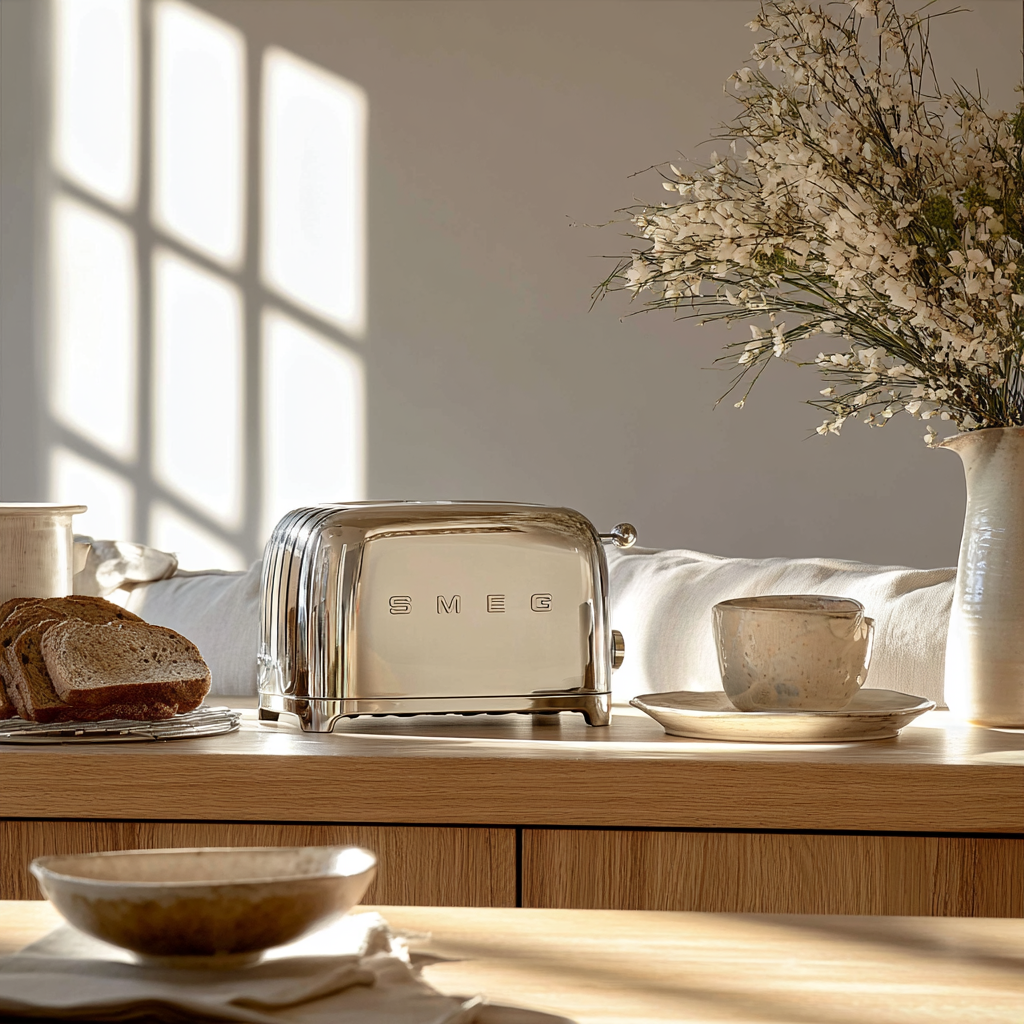 Smeg 4-Slice Toaster-Chrome
