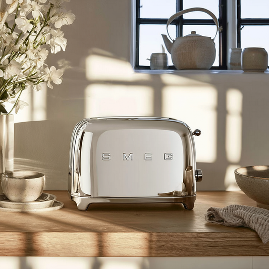 Smeg 4-Slice Toaster-Chrome