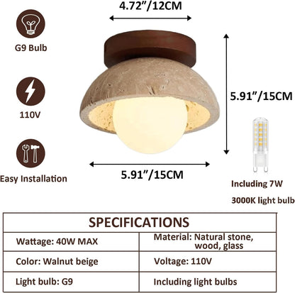 Mid Century Modern Hallway Ceiling Light