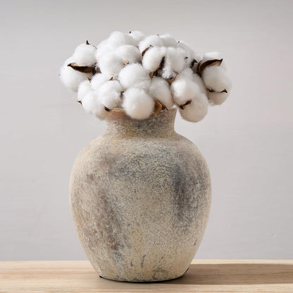 PORCER Rustikale Keramik-Blumenvase