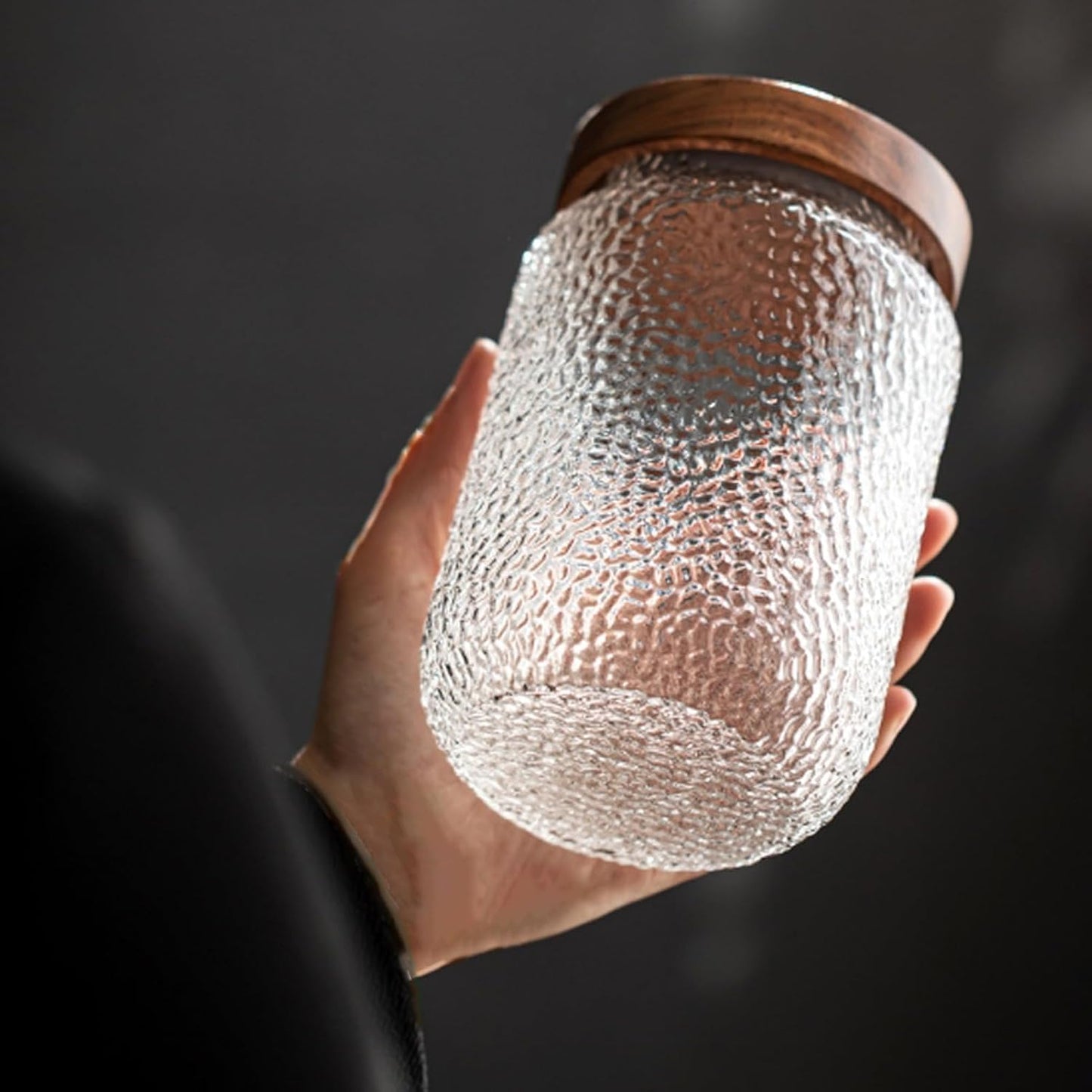 Aura Glass Pantry Jar with Bamboo Lid – 1500 ml