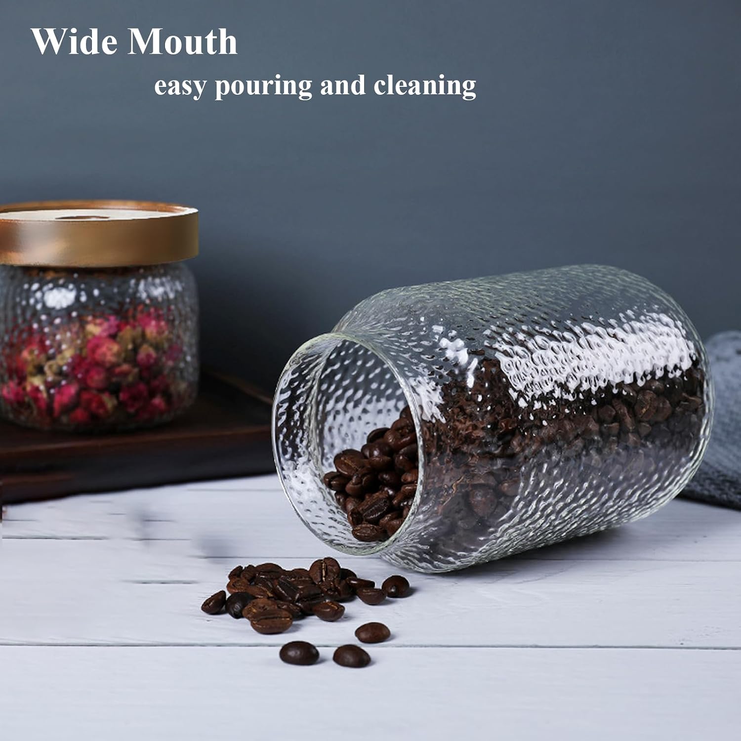 Aura Glass Pantry Jar with Bamboo Lid – 1500 ml