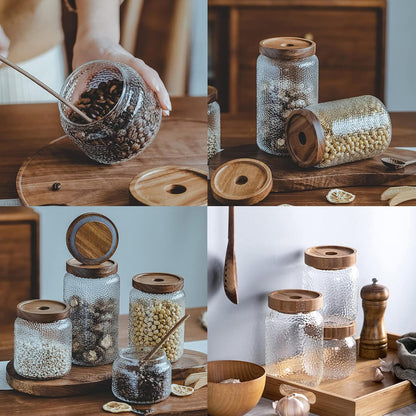Aura Glass Pantry Jar with Bamboo Lid – 1500 ml