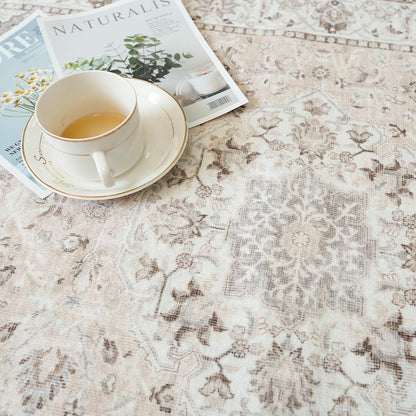 Vintage Soft Washable Runner Rug - Non-Slip Farmhouse Floor Mat