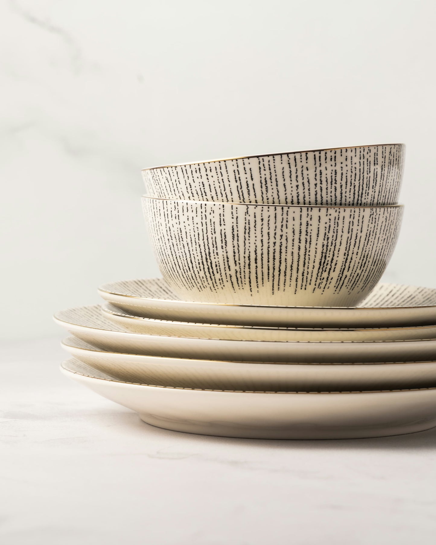 Thyme & Table Riley 12-Piece Ceramic Dinnerware Set