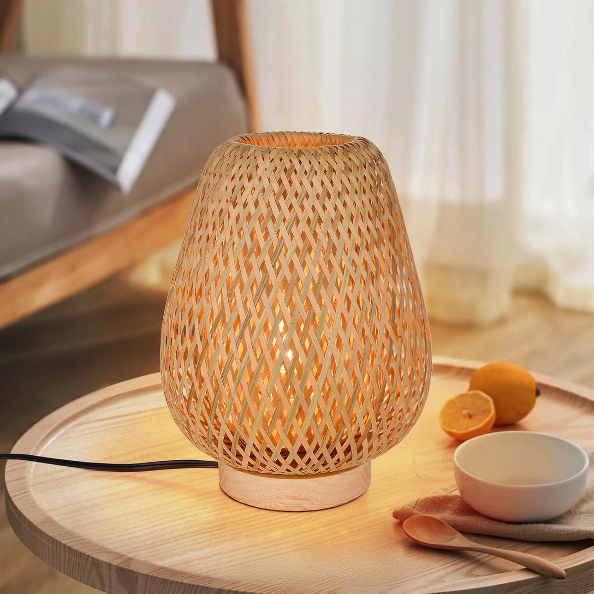Bambi: Bamboo Weaving Table Lamp 