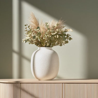 Madeline: Ceramic Vase - Sandstone White